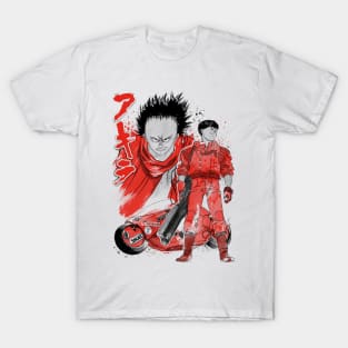 Kaneda and Tetsuo sumi-e T-Shirt